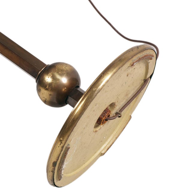 1950s Italian Burnished Brass Floor Lamp by Luigi Caccia Dominioni for Azucema, 1950s For Sale - Image 5 of 12