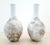 Chinese porcelain Wanshou festival danping pair, a finely formed, gall bladder shape vases with white glazed interiors,...