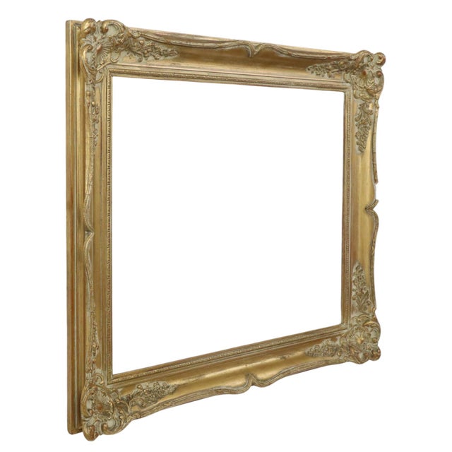 Baroque-Style Picture Frame in Pine For Sale - Image 5 of 16