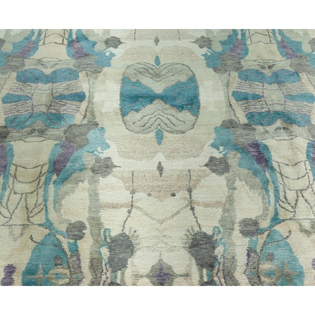 Textile Eskayel Dynasty Modern Handmade Wool Rug for Doris Leslie Blau For Sale - Image 7 of 8