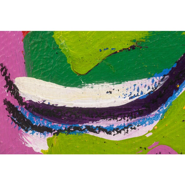 Karel Appel Karel Appel, Tete 1968 Signed Original Acrylic on Board CoBrA Art Movement For Sale - Image 4 of 8