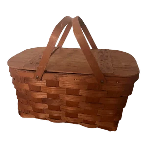 Vintage Basketville Picnic Basket Made in Putney Vermont