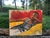 1990s Vintage Original Modernist Figurative Painting Reclining Woman Red Yellow Abstract Art Mid Century For Sale - Image 5 of 8