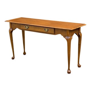 Ethan Allen Circa 76 Solid Maple Console Table 18-9017 For Sale