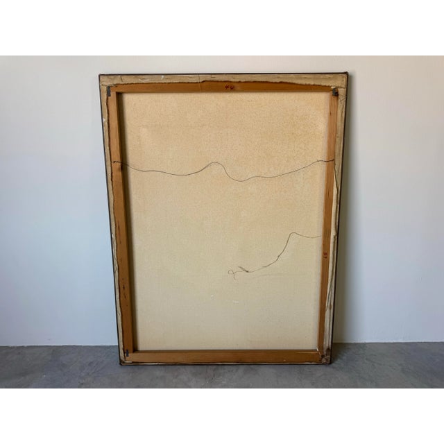 Large Vintage Helen Stein Colorful Expressionist Abstract Acrylic on Canvas Painting – Signed For Sale - Image 12 of 12