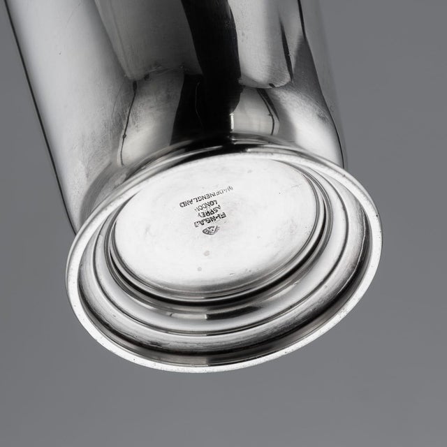 Vintage Art Deco Silver Plated Shaker by Asprey of London, 1930 For Sale - Image 15 of 17
