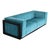 Iroko Cornaro Sofa in Wood and Azure Velvet by Carlo Scarpa for Studio Simon, 1974 For Sale - Image 11 of 18