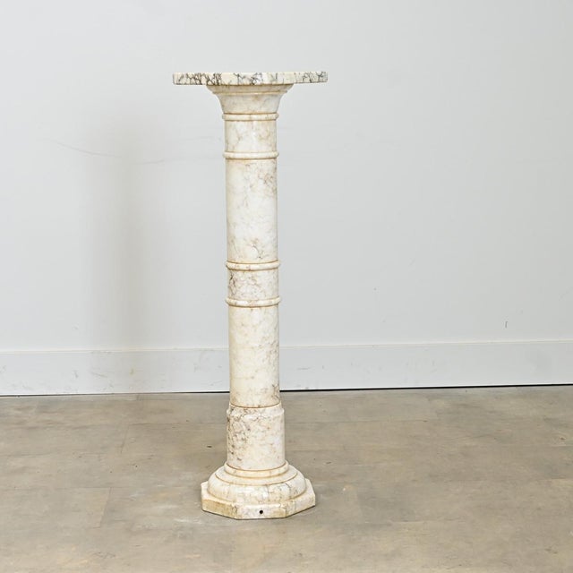 White French 19th Century Marble Column Pedestal For Sale - Image 8 of 10