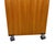Vintage Mid-Century Modern Teak Rolling Desk or Console Table For Sale - Image 16 of 18
