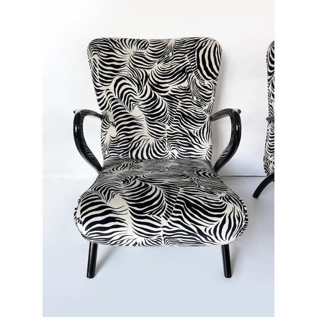 Wood Vintage Lounge Chairs, 1950s, Set of 2 For Sale - Image 7 of 18