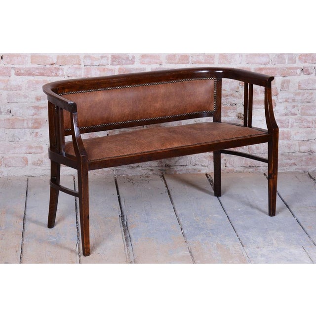 1920s Art Deco Seating Set in Beech, Czech, 1920s, Set of 3 For Sale - Image 5 of 18