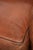 Sheepskin 2-Seater Sofa with Warm Cognac Brown Color Scheme and Finish with Black Piping For Sale - Image 13 of 15