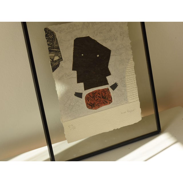 Max Papart, Script Girl, 1950s, Artwork on Paper, Framed For Sale - Image 3 of 4