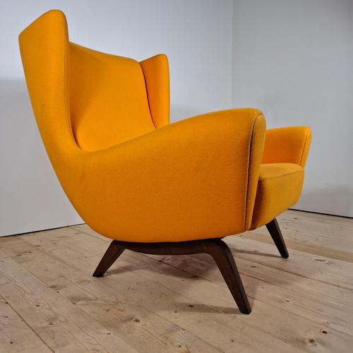 Animal Skin Model 110 Chair by Illum Wikkelsø for Søren Willadsen, Denmark, 1950s For Sale - Image 7 of 12