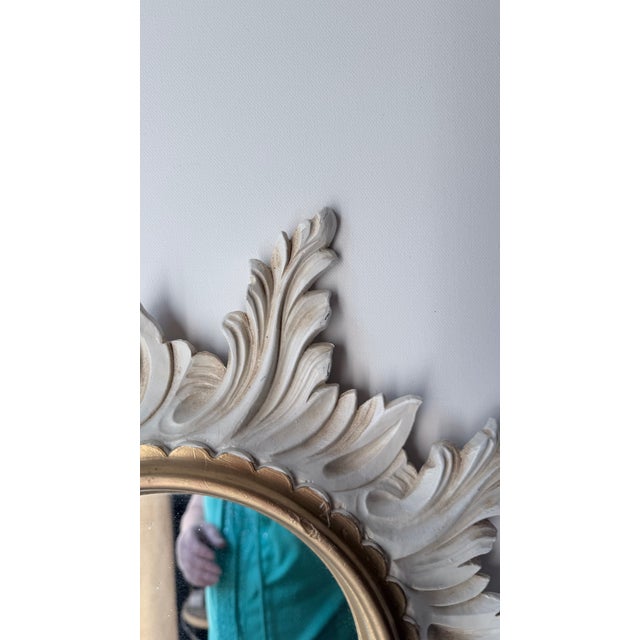 Vintage 1970s Italian Baroque Sunburst Wall Mirror by Euromarchi s.r.l. For Sale - Image 10 of 16