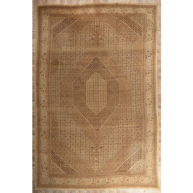 Antique Haji Khalili Persian Tabriz Rug, 14'09 X 22'01 For Sale - Image 10 of 10