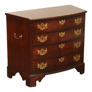 Madison Square Chippendale Style Mahogany Bowfront Bachelor's Chest For Sale