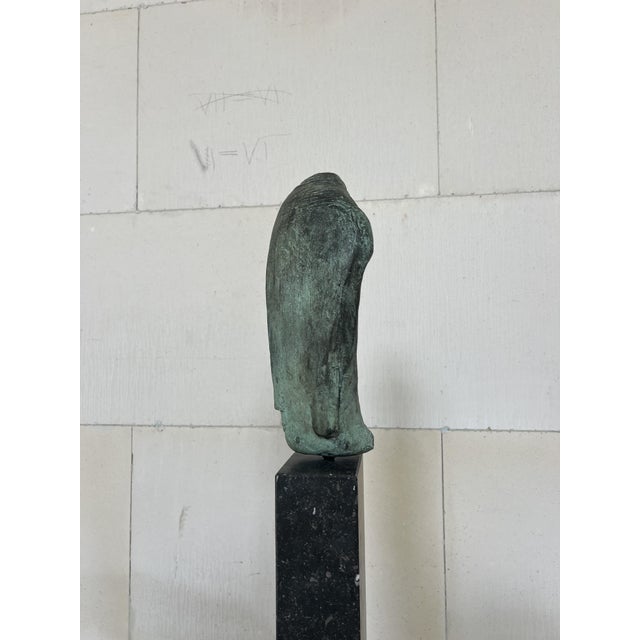 1980s Monumental Bronze Head Sculpture from Filippa de Boer, 1980s For Sale - Image 5 of 16