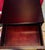 Brazilian Modern Dark Wood Curved Console Table / Desk + Matching 4-Drawer Chest - Bold Contemporary Set For Sale - Image 4 of 6