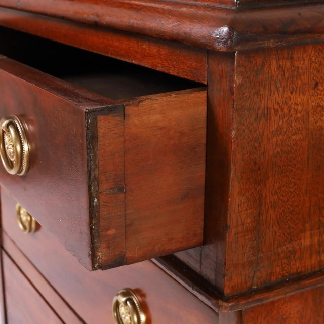 British Colonial Leather Top Partners Desk For Sale - Image 9 of 10