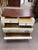 Late 20th Century White Bombay Style Chest of Drawers Dresser, Floral Print, Finished Woodgrain Top, 4 Drawers, Carved For Sale - Image 10 of 12