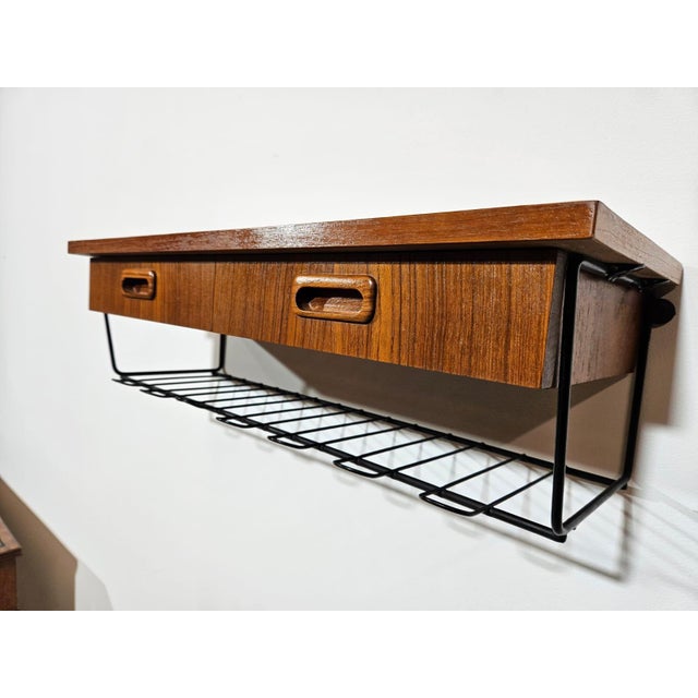 Teak Wall Console, 1960s For Sale - Image 13 of 14