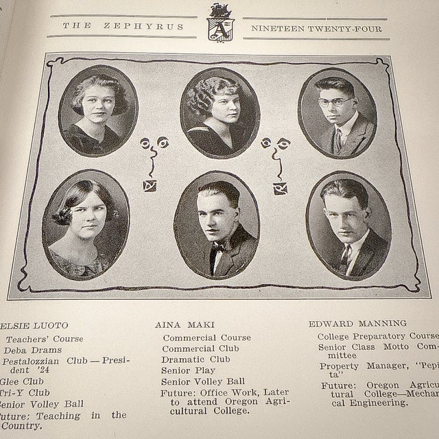 Vintage 1924 Astoria, Oregon Yearbook For Sale In Portland, OR - Image 6 of 13