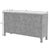 Traditional Chatham 60 in. W Rectangular Raffia 3 Door Sideboard, Charcoal Raffia For Sale - Image 3 of 9