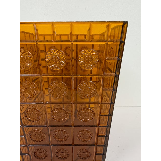1960s Amber Lucite Style Waste Basket / Trash Can For Sale - Image 5 of 17
