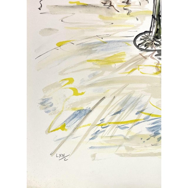 Gabriel Dauchot Cafe Ritz, 1975 Original lithograph on paper. Signed and numbered (LXIV/C) in pencil. Some slight yellow...