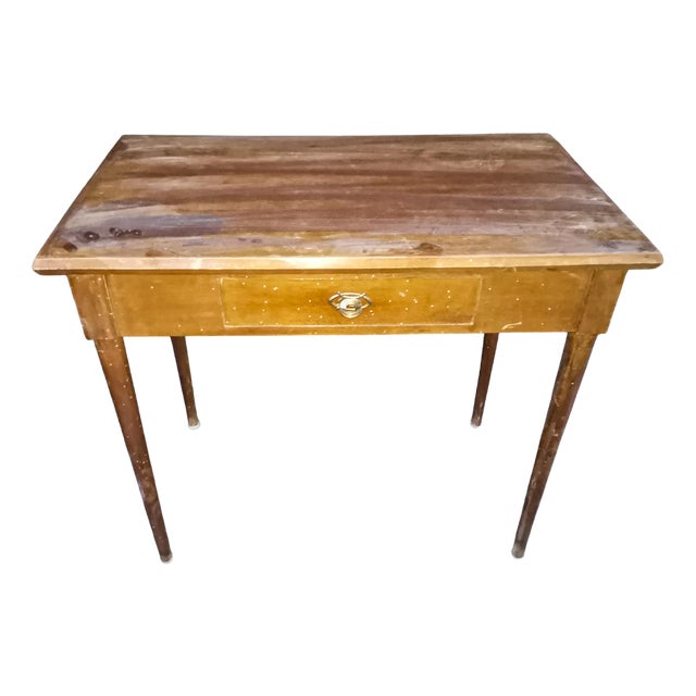 Art Deco Italian One Drawer Console Table For Sale