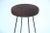 1950s Vintage Brown Suede Seat Bar Stools - a Pair For Sale - Image 4 of 5