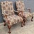 Pair of Gainsborough Library Chairs in the Irish Georgian Style For Sale - Image 4 of 12