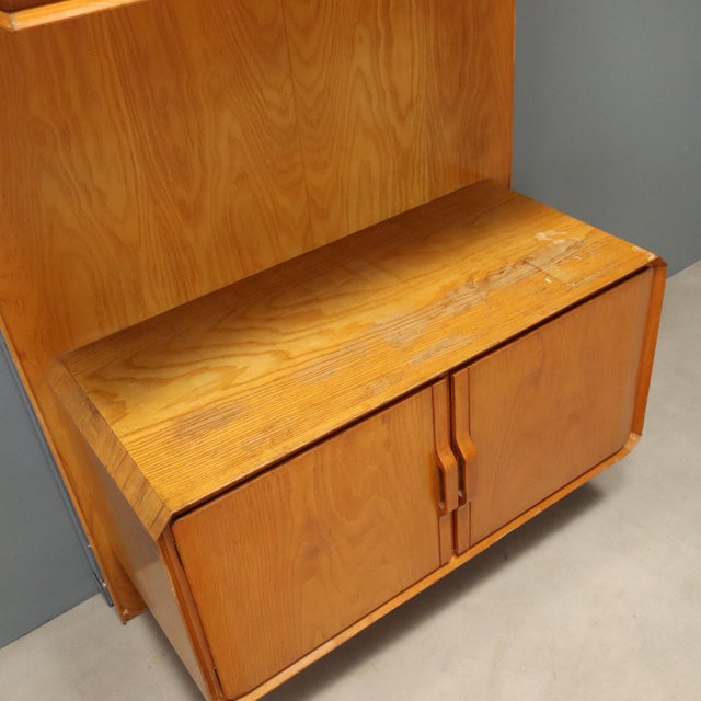 Brown Vintage Storage Cabinet in Maple Veneer Wood, 1960s For Sale - Image 8 of 14