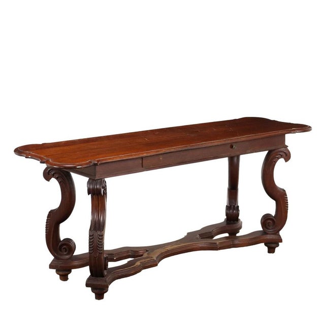 Desk in Poplar and Walnut For Sale - Image 10 of 10
