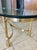 Hollywood Regency Brass Oval Cocktail Coffee Table Made Italy For Sale - Image 13 of 18