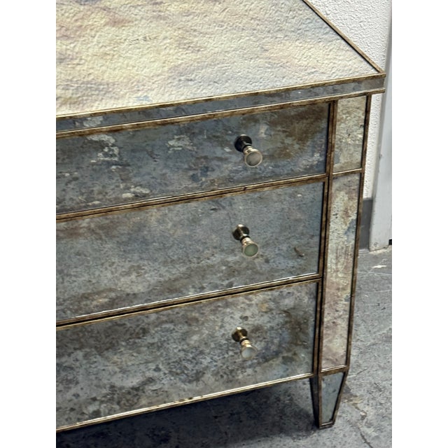 Century Furniture Mirrored Three Drawer Chest For Sale - Image 12 of 12
