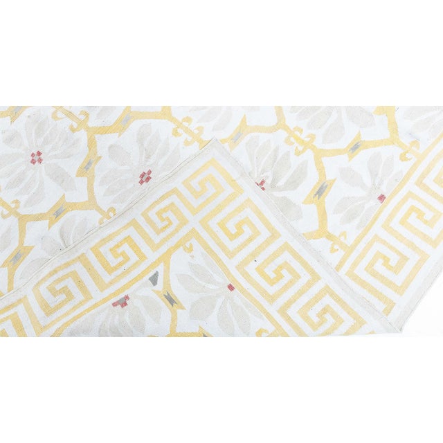 Mid 20th Century Doris Leslie Blau Vintage Indian Dhurrie Rug For Sale - Image 5 of 9