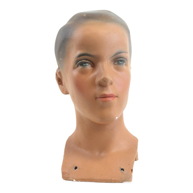 French Mannequin Head Youthful For Sale