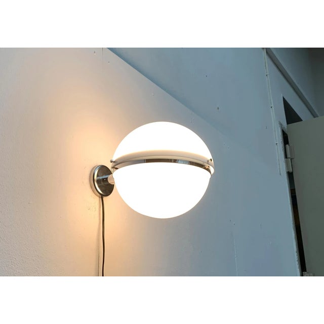Mid-Century Italian Space Age Ball Wall Sconce from Guzzini For Sale - Image 11 of 18