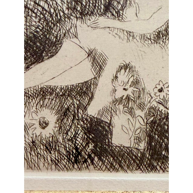 Wood Marie Laurencin “La Sieste,” 1925 Original French Etching, Framed For Sale - Image 7 of 13