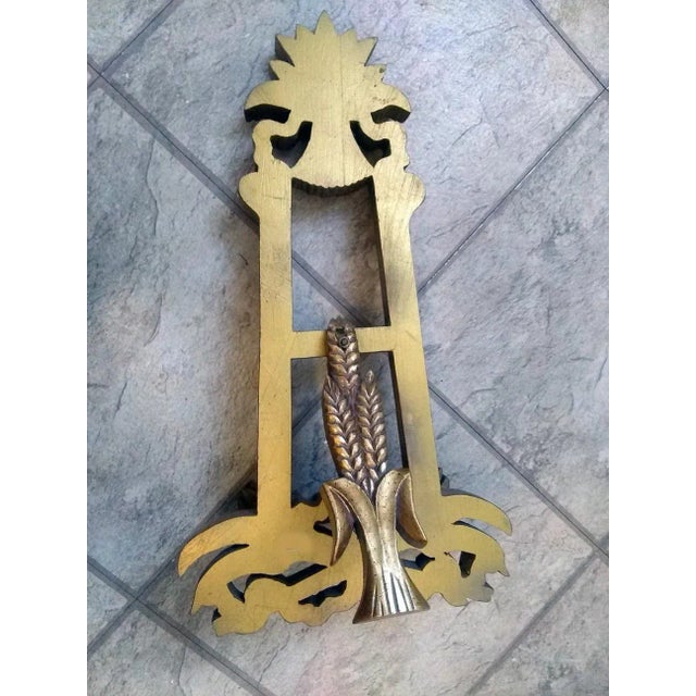 Vintage Gilded Wood Picture Easle For Sale - Image 4 of 8
