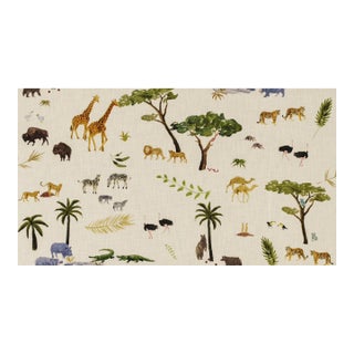 .75 Yard of Andrew Martin's Noah Fabric in Multi For Sale