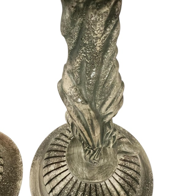 Vintage Rare Grecian Pedestal Planter by Napcoware - A Pair For Sale - Image 4 of 6