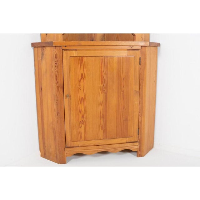 Pine Lovö Corner Cabinet by Hjorth for Nordiska For Sale - Image 5 of 14