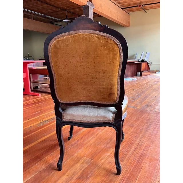 19th Century Louis XV Style Side Chair With Tapestry Upholstery For Sale - Image 9 of 10