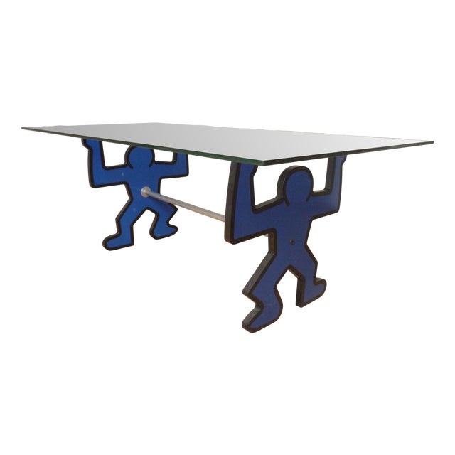 Coffee Table by Keith Haring for Esprit, 1990s For Sale