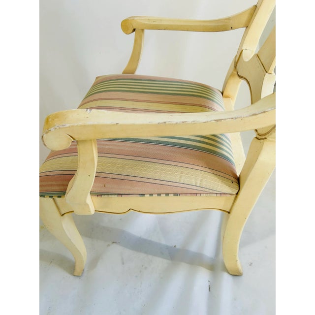 1990s Ethan Allen French Country Armchair For Sale - Image 10 of 11