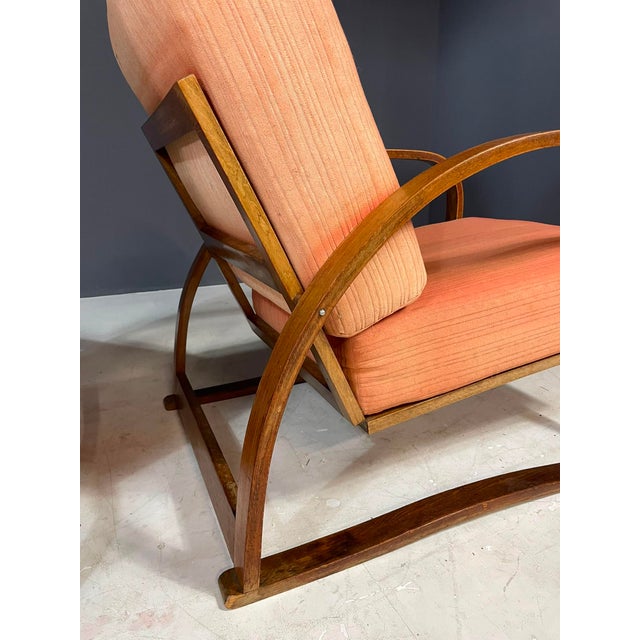 H-70 Lounge Reclining Chairs by Jindřich Halabala for Up, Former Czechoslovakia, Brno, 1930s, Set of 2 For Sale - Image 9 of 14