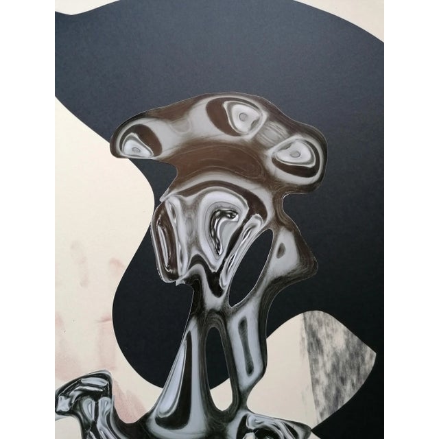 Early 21st Century Stefano Mazzolini, Modula, 2023, Collage on Paper For Sale - Image 5 of 6